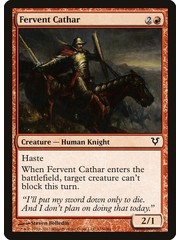 Magic: The Gathering Fervent Cathar (135) Moderately Played