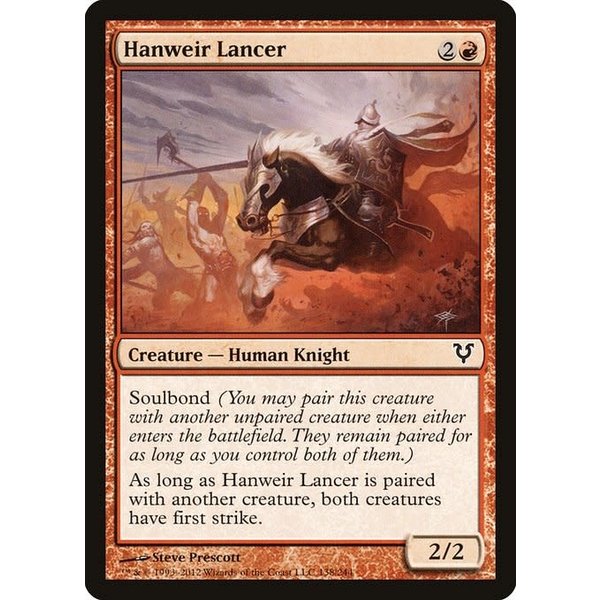 Magic: The Gathering Hanweir Lancer (138) Moderately Played