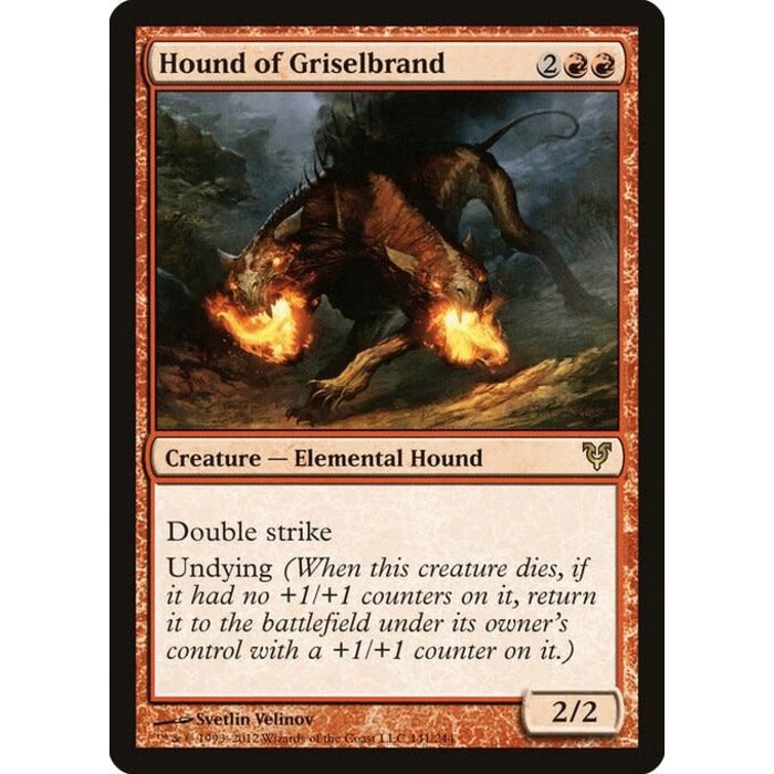 Magic: The Gathering Hound of Griselbrand (141) Heavily Played