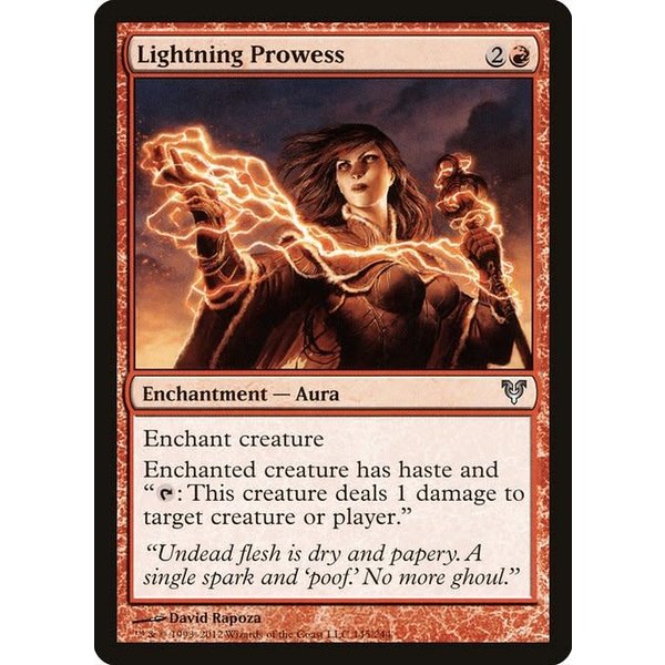 Magic: The Gathering Lightning Prowess (145) Damaged