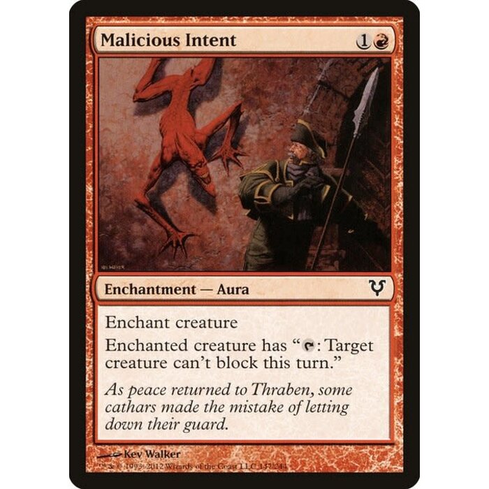 Magic: The Gathering Malicious Intent (147) Moderately Played