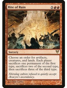 Magic: The Gathering Rite of Ruin (153) Heavily Played Foil