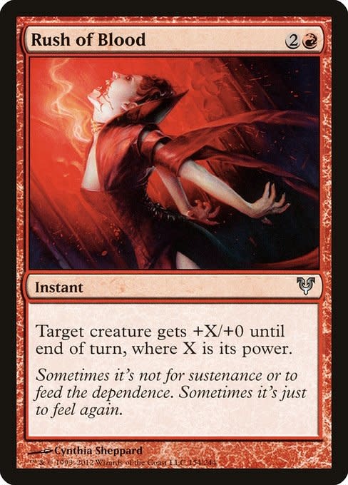 Magic: The Gathering Rush of Blood (154) Moderately Played - Kingslayer  Games