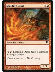 Magic: The Gathering Scalding Devil (155) Damaged