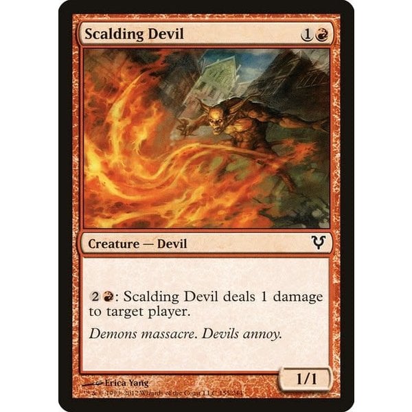 Magic: The Gathering Scalding Devil (155) Damaged