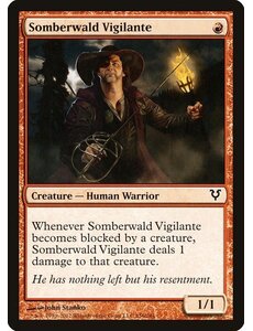 Magic: The Gathering Somberwald Vigilante (156) Moderately Played