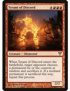 Magic: The Gathering Tyrant of Discord (162) Damaged