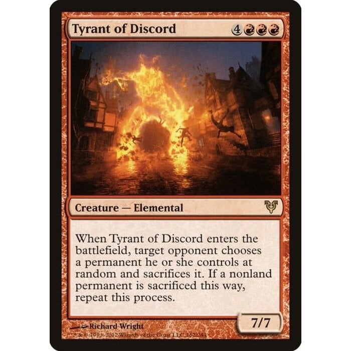 Magic: The Gathering Tyrant of Discord (162) Heavily Played