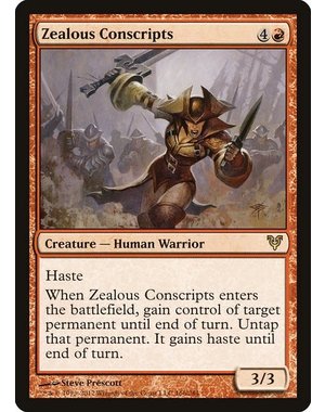 Magic: The Gathering Zealous Conscripts (166) Heavily Played Foil