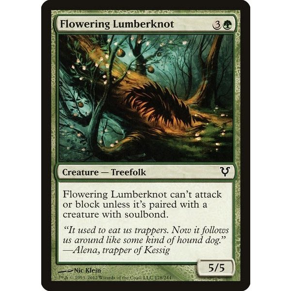 Magic: The Gathering Flowering Lumberknot (178) Moderately Played