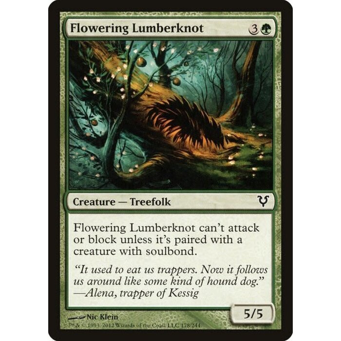 Magic: The Gathering Flowering Lumberknot (178) Moderately Played