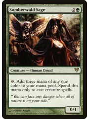 Magic: The Gathering Somberwald Sage (194) Heavily Played - Russian