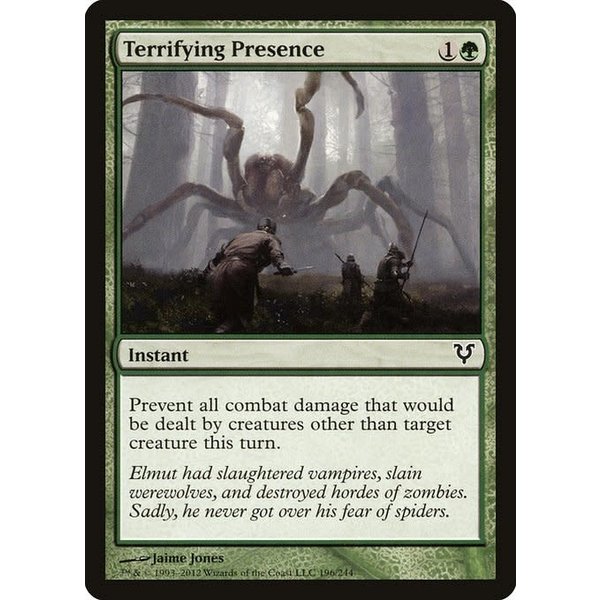 Magic: The Gathering Terrifying Presence (196) Damaged