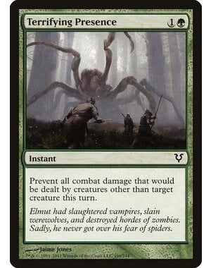 Magic: The Gathering Terrifying Presence (196) Moderately Played