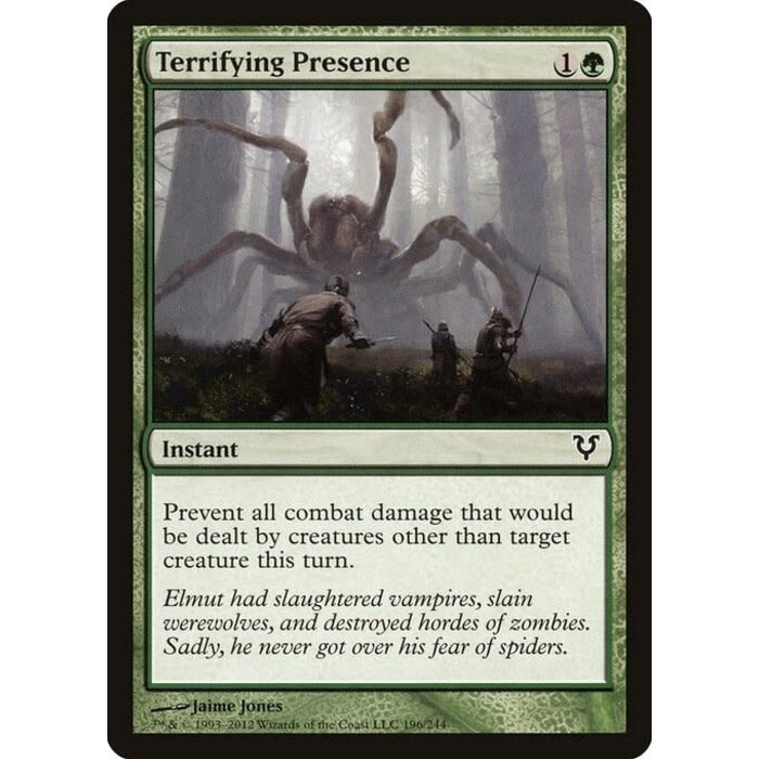 Magic: The Gathering Terrifying Presence (196) Moderately Played