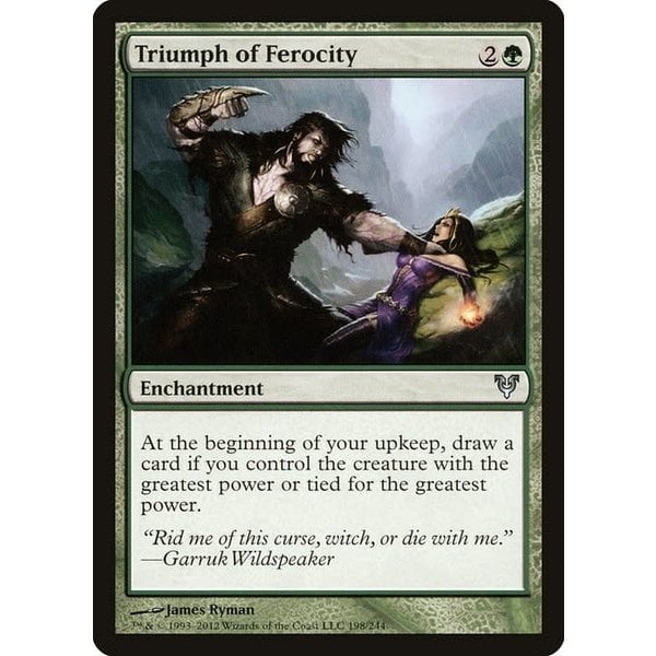 Magic: The Gathering Triumph of Ferocity (198) Moderately Played