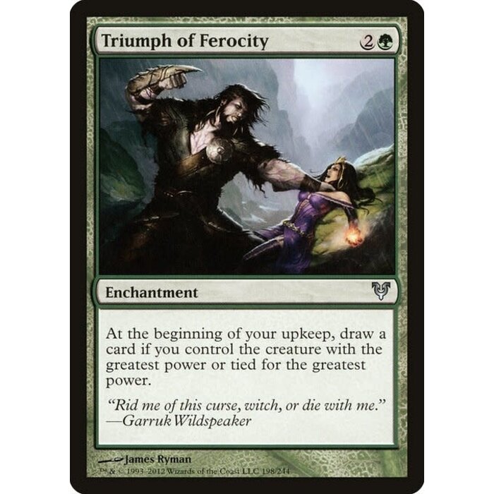 Magic: The Gathering Triumph of Ferocity (198) Moderately Played