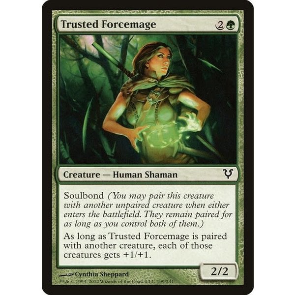 Magic: The Gathering Trusted Forcemage (199) Moderately Played