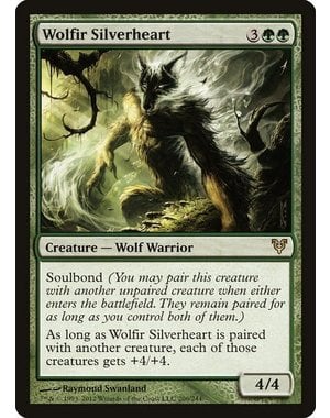 Magic: The Gathering Wolfir Silverheart (206) Heavily Played