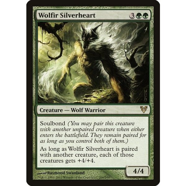 Magic: The Gathering Wolfir Silverheart (206) Heavily Played