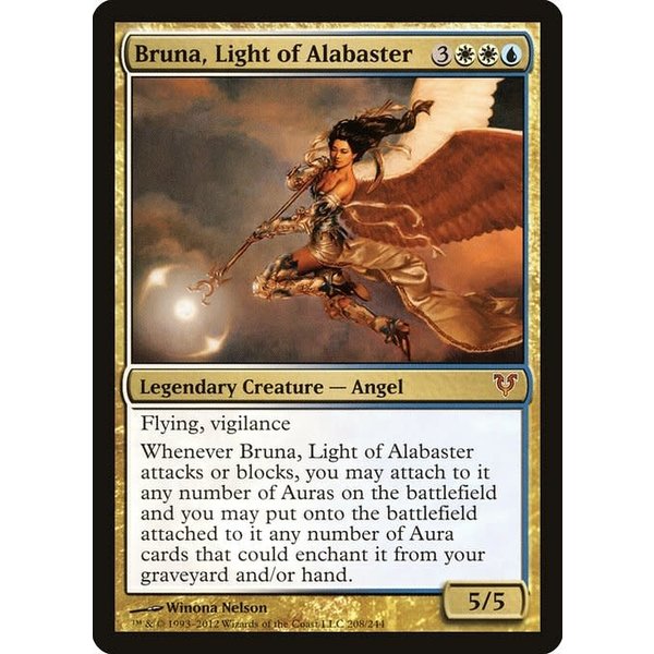 Magic: The Gathering Bruna, Light of Alabaster (208) Heavily Played