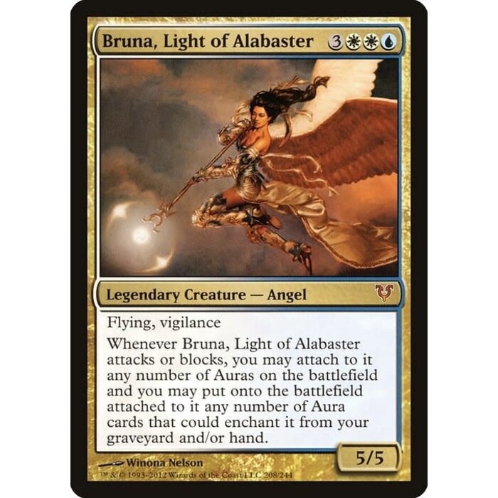 Magic: The Gathering Bruna, Light of Alabaster (208) Heavily Played