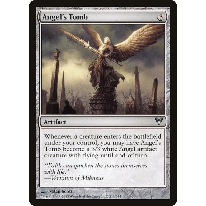 Magic: The Gathering Angel's Tomb (211) Moderately Played