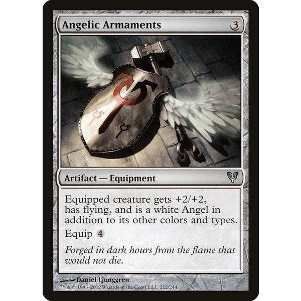 Magic: The Gathering Angelic Armaments (212) Heavily Played Foil