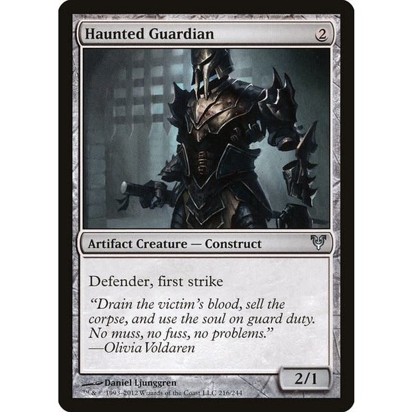 Magic: The Gathering Haunted Guardian (216) Heavily Played