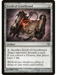 Magic: The Gathering Scroll of Griselbrand (221) Heavily Played