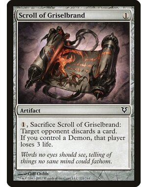 Magic: The Gathering Scroll of Griselbrand (221) Heavily Played