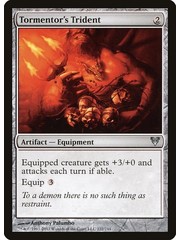 Magic: The Gathering Tormentor's Trident (222) Damaged Foil