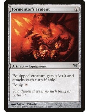 Magic: The Gathering Tormentor's Trident (222) Damaged Foil