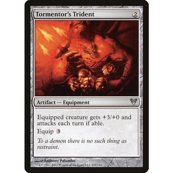 Magic: The Gathering Tormentor's Trident (222) Damaged Foil