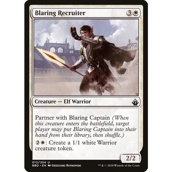 Magic: The Gathering Blaring Recruiter (013) Lightly Played