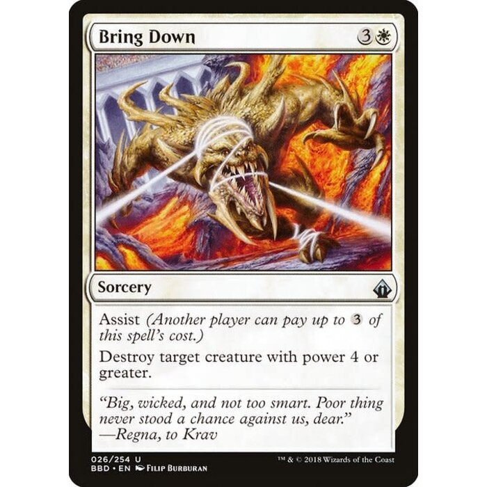 Magic: The Gathering Bring Down (026) Lightly Played