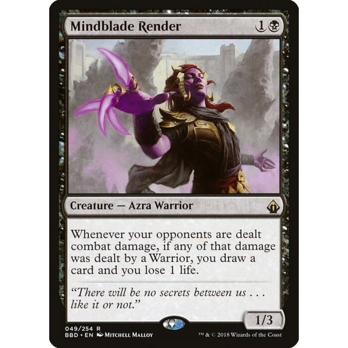 Magic: The Gathering Mindblade Render (049) Lightly Played