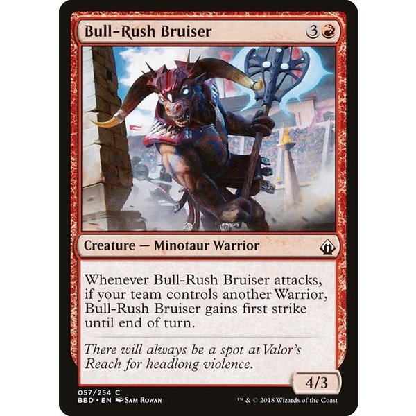 Magic: The Gathering Bull-Rush Bruiser (057) Lightly Played