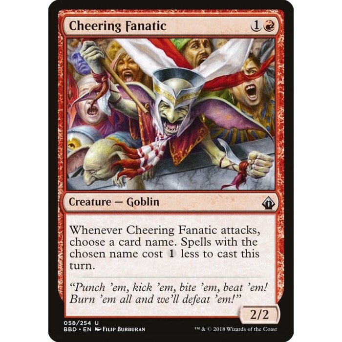 Magic: The Gathering Cheering Fanatic (058) Lightly Played