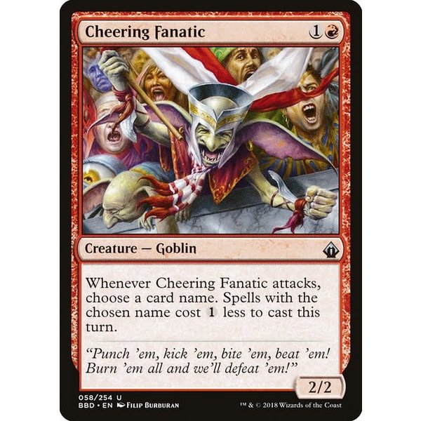 Magic: The Gathering Cheering Fanatic (058) Lightly Played Foil
