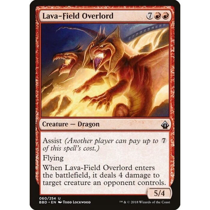 Magic: The Gathering Lava-Field Overlord (060) Lightly Played