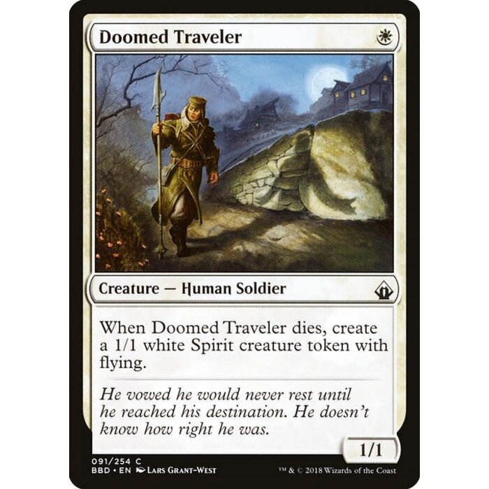 Magic: The Gathering Doomed Traveler (091) Lightly Played