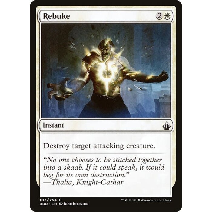 Magic: The Gathering Rebuke (103) Lightly Played