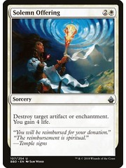 Magic: The Gathering Solemn Offering (107) Lightly Played