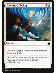 Magic: The Gathering Solemn Offering (107) Lightly Played