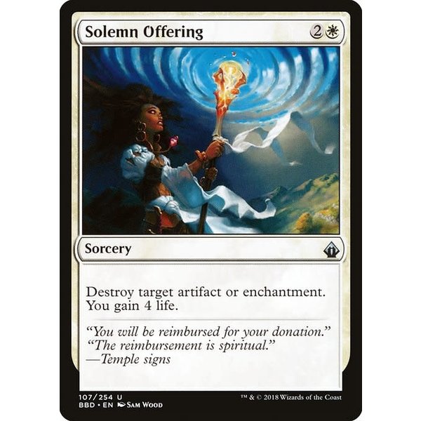 Magic: The Gathering Solemn Offering (107) Lightly Played