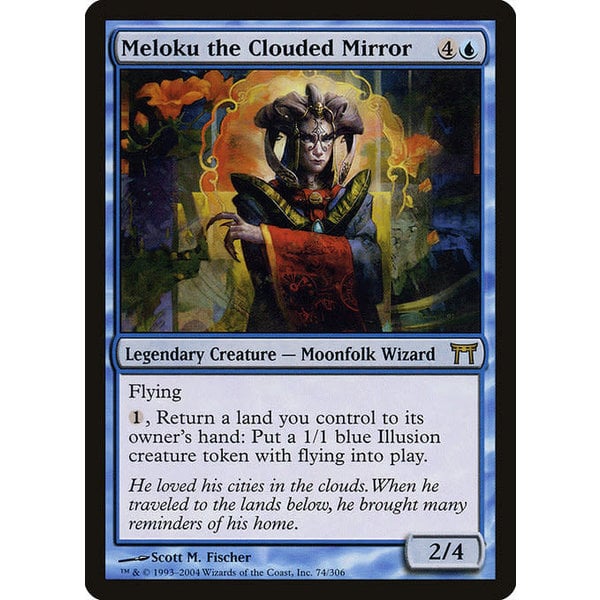 Magic: The Gathering Meloku the Clouded Mirror (074) Heavily Played