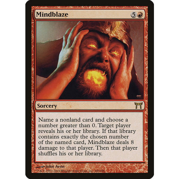 Magic: The Gathering Mindblaze (180) Heavily Played