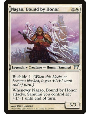 Magic: The Gathering Nagao, Bound by Honor (036) Heavily Played