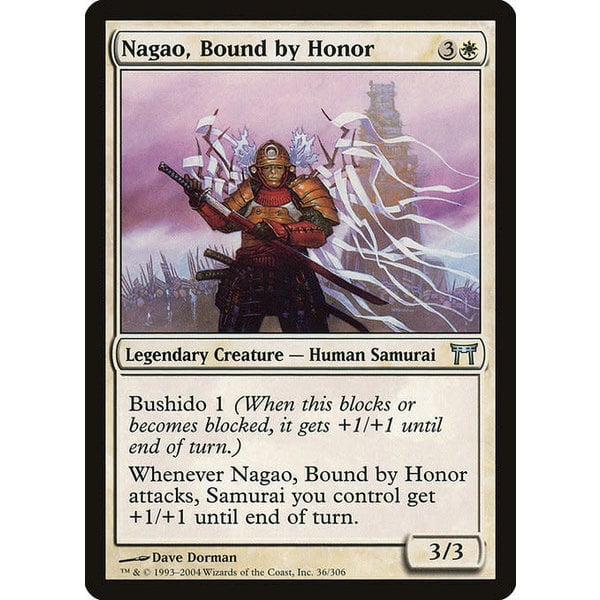 Magic: The Gathering Nagao, Bound by Honor (036) Heavily Played